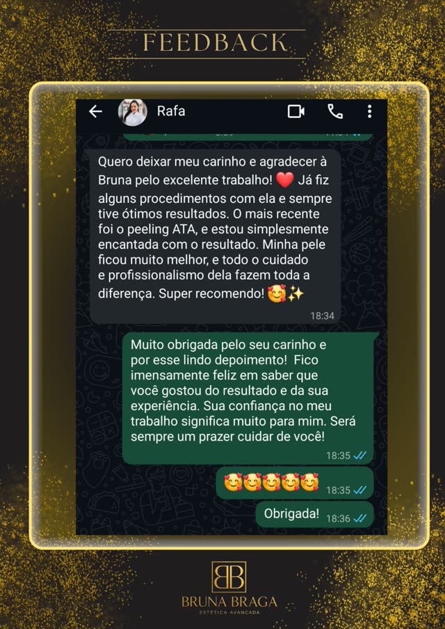 Depoimento de Rafa sobre o resultado do peeling ATA